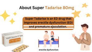 Super Tadarise is an ED drug that improves erectile dysfunction (ED) and premature ejaculation. 