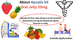 Apcalis SX Oral Jelly 20mg is an ED (erectile dysfunction) drug developed by Ajanta Pharma in India.