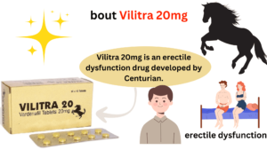 Vilitra 20mg is an erectile dysfunction drug developed by Centurian.