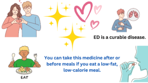 You can take this medicine after or before meals if you eat a low-fat, low-calorie meal.