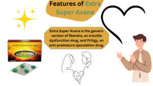 Extra Super Avana is the generic version of Stendra, an erectile dysfunction drug.
