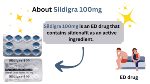 Sildigra 100mg is an ED drug that contains sildenafil as an active ingredient. 