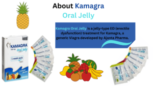 Kamagra Oral Jelly is a jelly-type ED (erectile dysfunction) treatment for Kamagra, a generic Viagra developed by Ajanta Pharma.